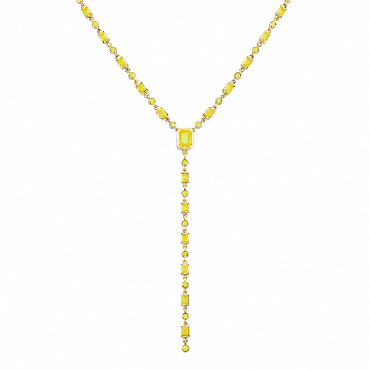 emerald modular necklace