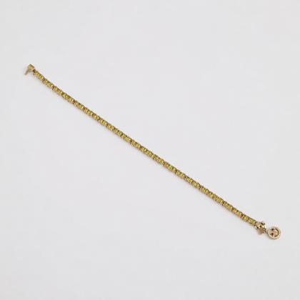 yellow sapphire tennis bracelet
