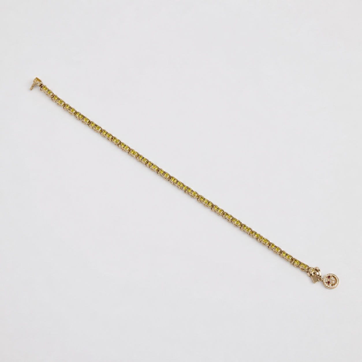 yellow sapphire tennis bracelet